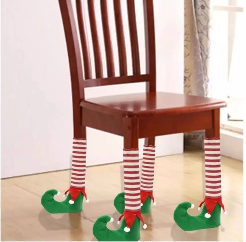 Chair Socks, Christmas 换1688图, Set Of Four Chair Socks $25.00