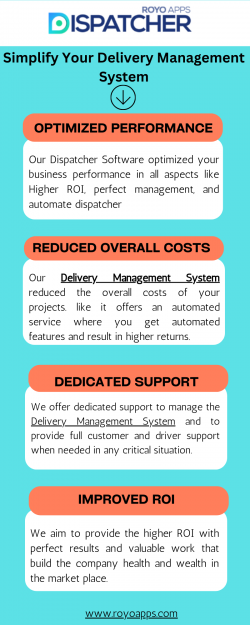 Delivery Management System With Advance Core Feature By Royo Dispatcher