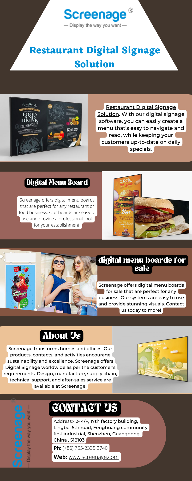 Digital Menu Boards for Sale