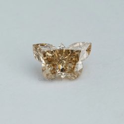 Yellow Butterfly Shape Lab Diamond