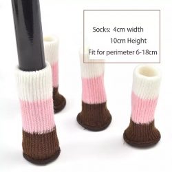 Chair Socks, Knitted, Set Of Four Chair Socks $7.95