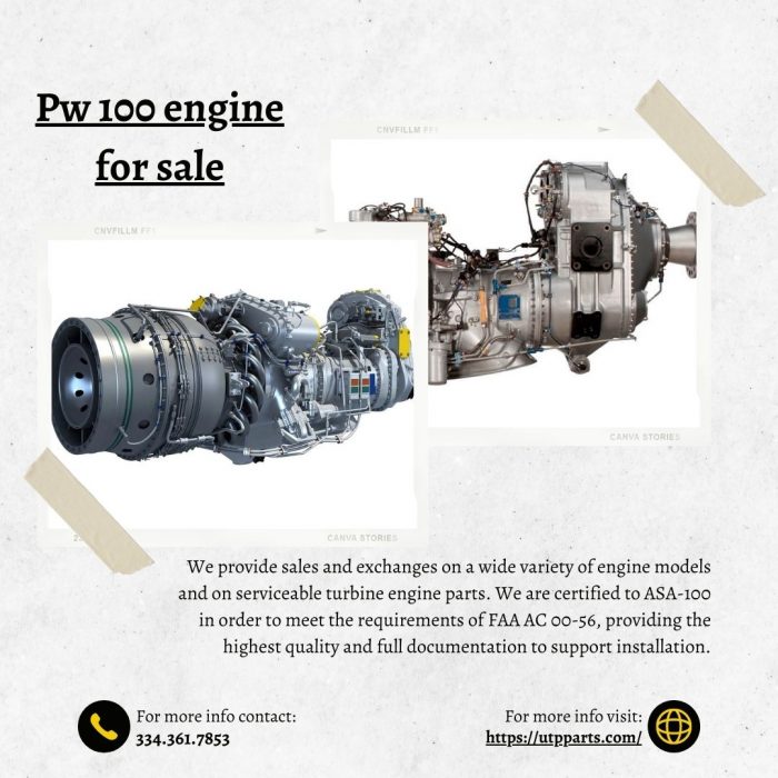 Explore More Almost PW 100 Engine For Sale