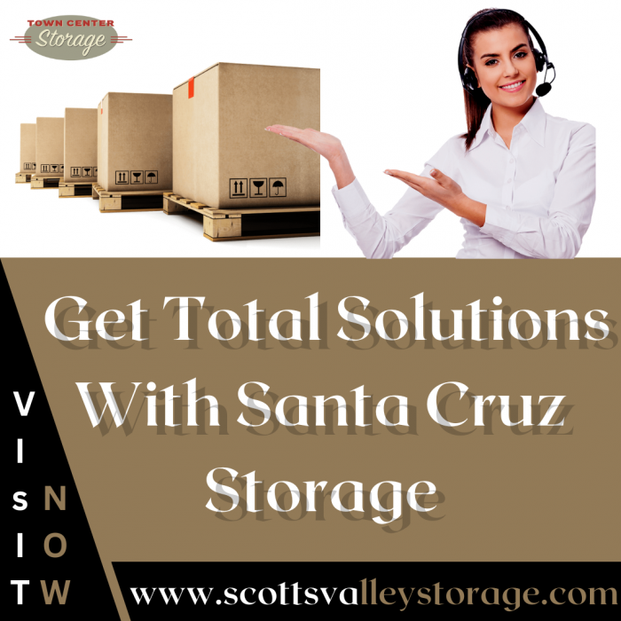Get Total Solutions With Santa Cruz Storage