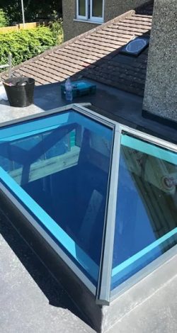 Lantern Roof With Blue self-Cleaning Glass