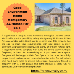 Good Environment Home Montgomery AL Homes For Sale