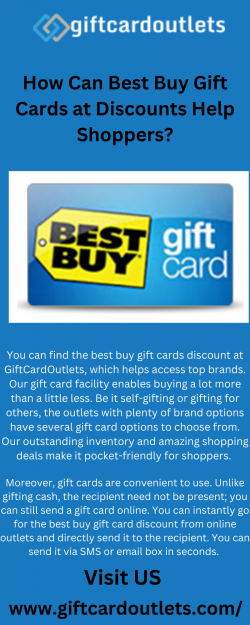 How Can Best Buy Gift Cards at Discounts Help Shoppers