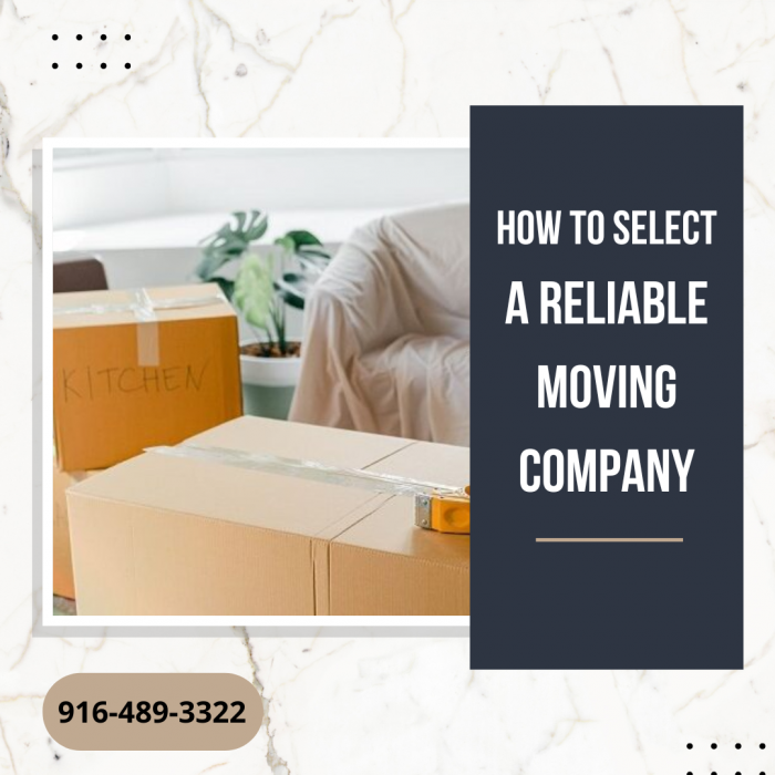 How To Select A Reliable Moving Company