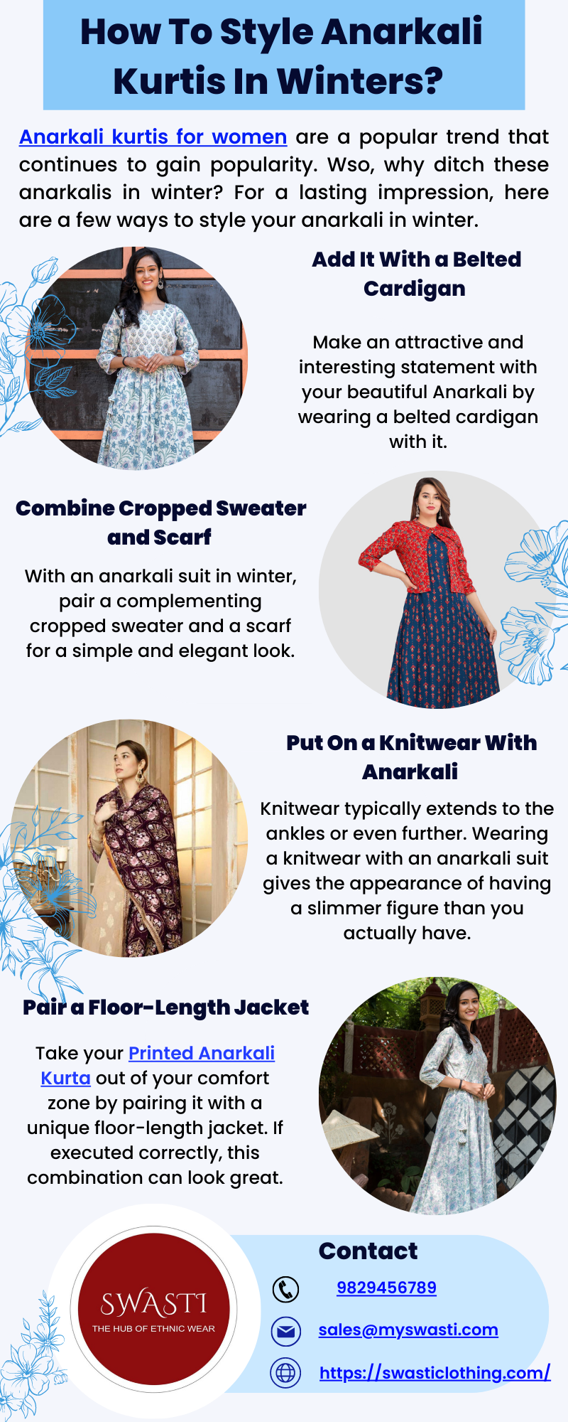 How To Style Anarkali Kurtis In Winters?