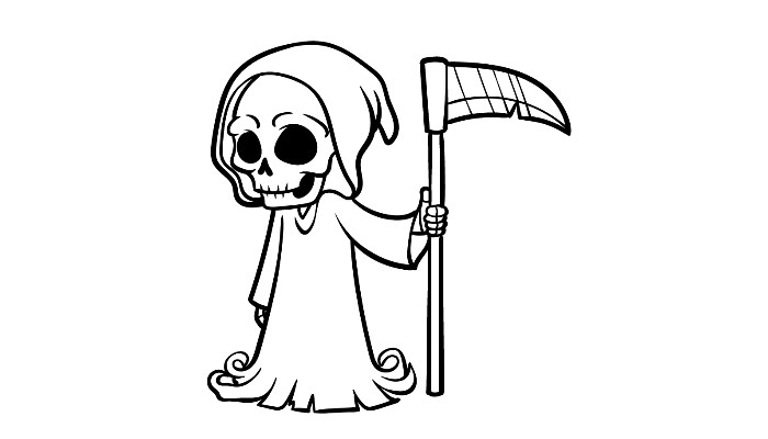 How to draw a Grim Reaper