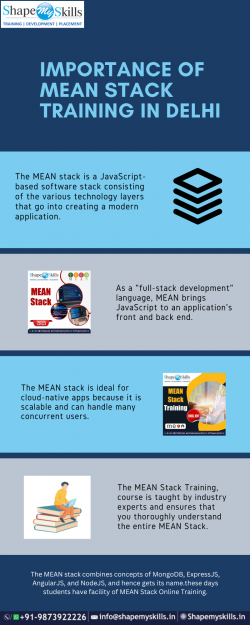 Importance Of MEAN Stack Training in Delhi | ShapeMySkills