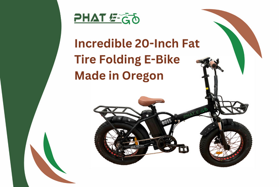 Incredible 20-Inch Fat Tire Folding E-Bike Made in Oregon