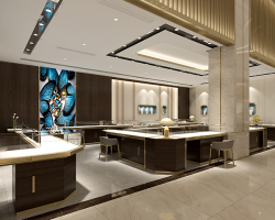 jewellery shop counter design from Gaolux