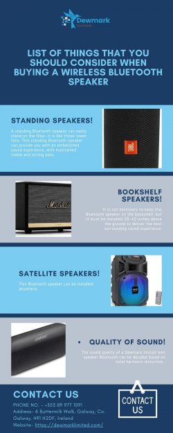 Considerations for Wireless Speakers in Galway!