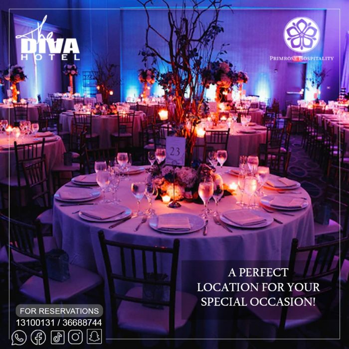 A perfect location for your special occassion- Diva Hotel