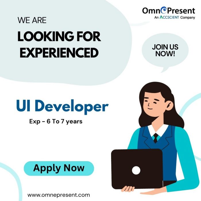 Looking For Experienced / Senior UI Developer