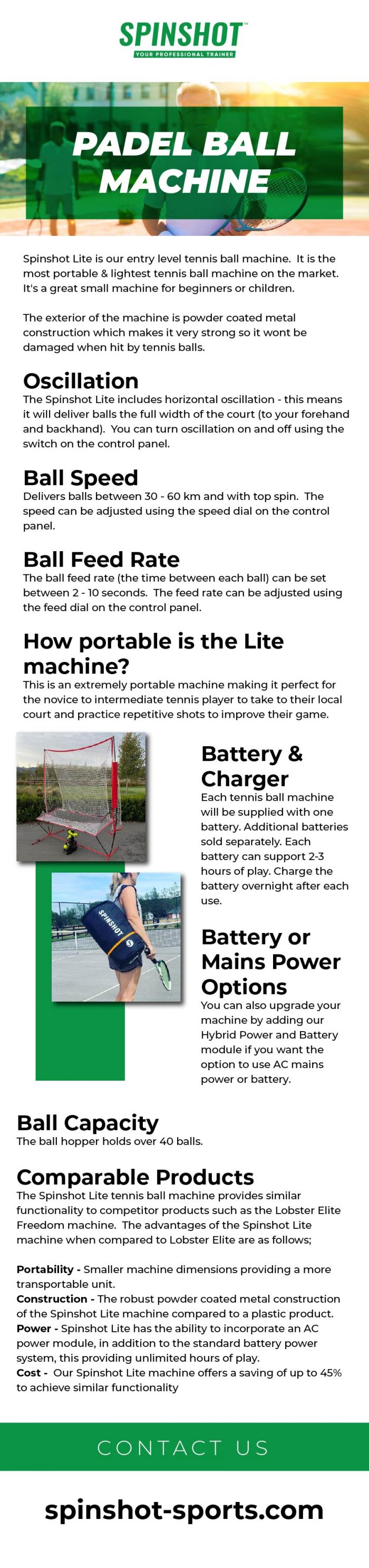 Looking for a Padel Ball Machine? Shop for it at SpinShot Sports AU