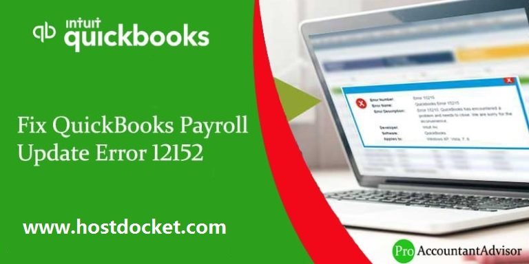 How to troubleshoot QuickBooks Payroll Update Error 12152