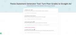 Thesis Statement Generator Tool