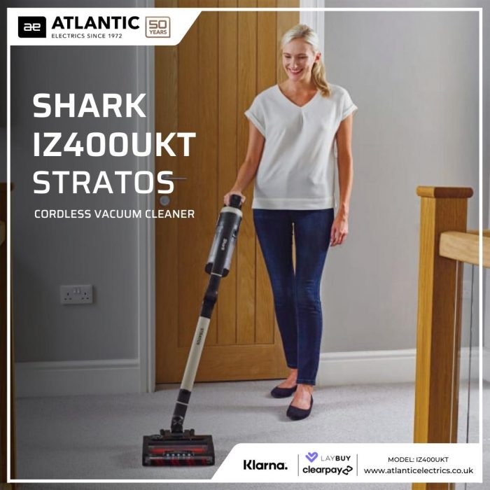 Shark Stratos IZ400UKT Cordless Vacuum Cleaner at Best Price – Atlantic Electrics