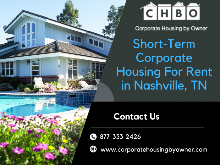Short-Term Corporate Housing For Rent in Nashville, TN