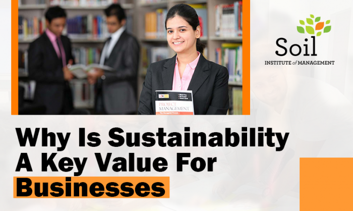 WHY IS SUSTAINABILITY A KEY VALUE FOR BUSINESSES