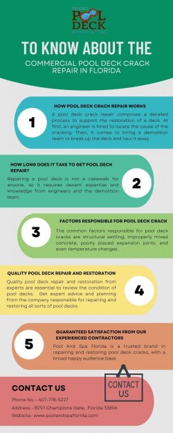 To Know About the Commercial Pool Deck Crack Repair in Florida
