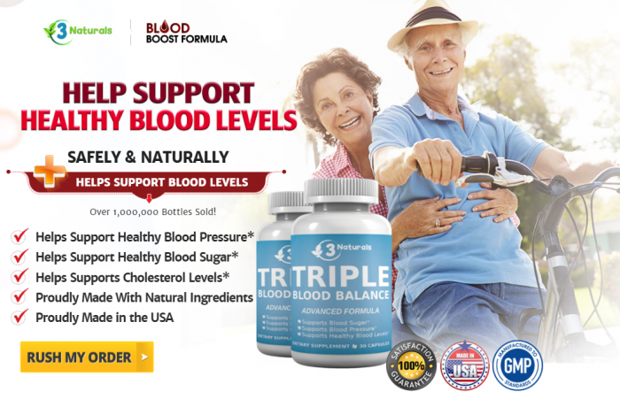 Triple Blood Balance Formula #1 Premium Triple Action Formula For Support Blood Sugar, Pressure  ...