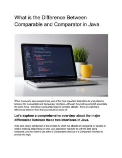 What is the Difference Between Comparable and Comparator in Java