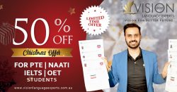 Ultimate Christmas Sale on PTE, OET, IELTS & NAATI Courses