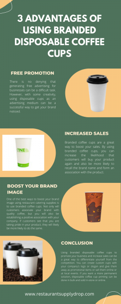 3 Advantages Of Using Branded Disposable Coffee Cups