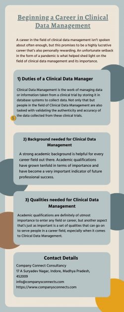 Beginning a Career in Clinical Data Management