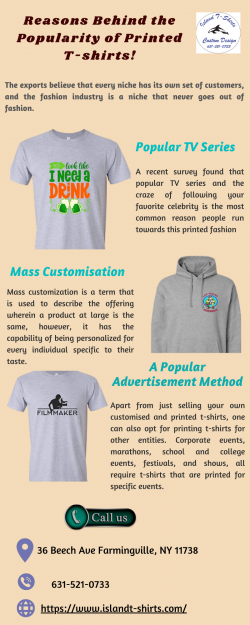 Buy Custom Printed T-shirts Online At Island T-shirt