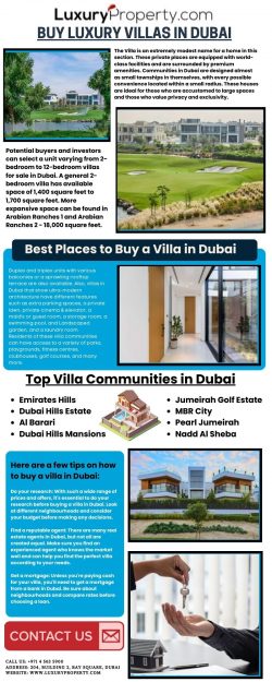 Buy Luxury Villas in Dubai – LuxuryProperty.com