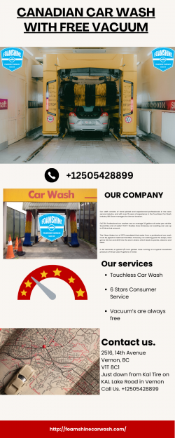 Canadian Car Wash with free vacuum | +12505428899 |