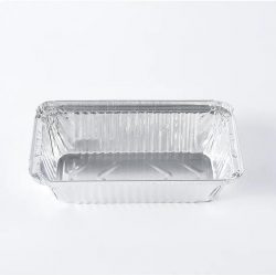 Convenient Disposable Rectangular Aluminum Foil Cake Baking Containers For Multiple Cake Food St ...