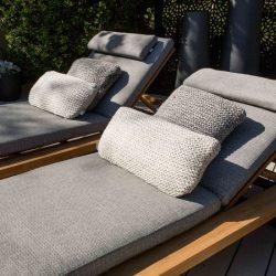 Cushion for sun beds provides extra comfort and support