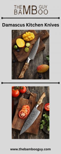 Buy Best Damascus Kitchen Knives In USA | The Bamboo Guy