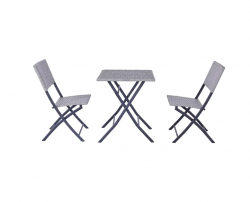 WYHS-T219 3-Piece folding dining chairs with detachable table