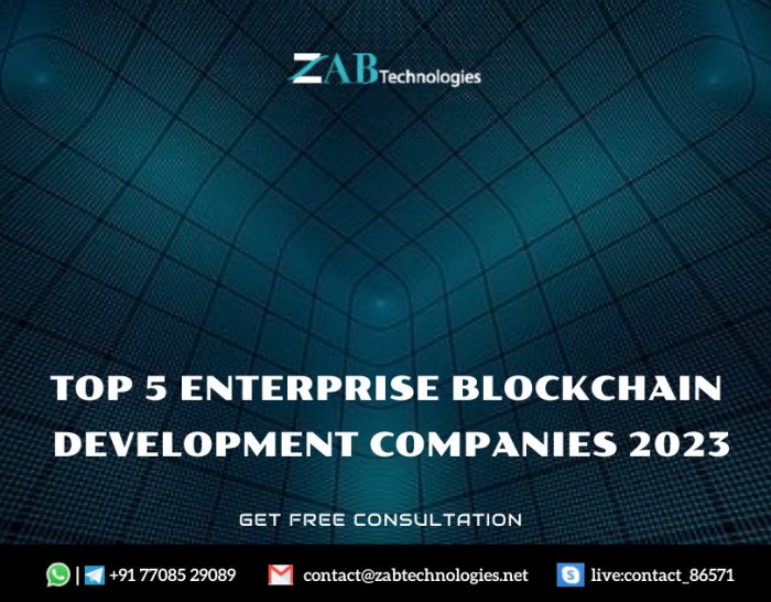 Enterprise blockchain development companies 2023