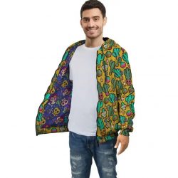 skull zip up hoodie, Funny Mexican Trippy Gothic Cats Hoodie $29.95