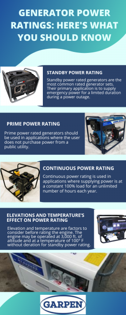 Generator Power Ratings: Here’s What You Should Know