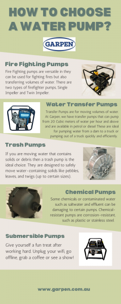 How to Choose a Water Pump?
