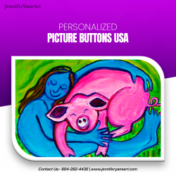 Personalized Picture Buttons USA
