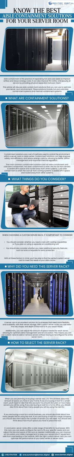 Know The Best Aisle Containment Solutions For Your Server Room