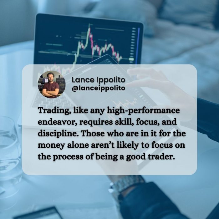 Lance Ippolito says a good trader needs focus and discipline