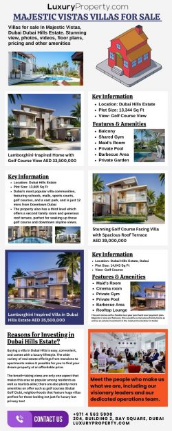 Villas For Sale Majestic Vistas Dubai Hills – LuxuryProperty.com