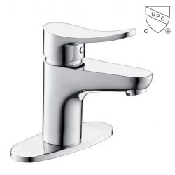 M0152 UPC, CUPC certified bathroom sink faucet, 1-handle Single Hole/4-in Centerset basin faucet;