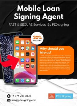 Mobile loan signing agent