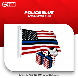 Police Blue Lives Matter Flag