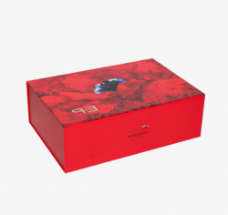 Colorful glossy cardboard printed luxury clothing decoration gift box with lid for clothing and  ...